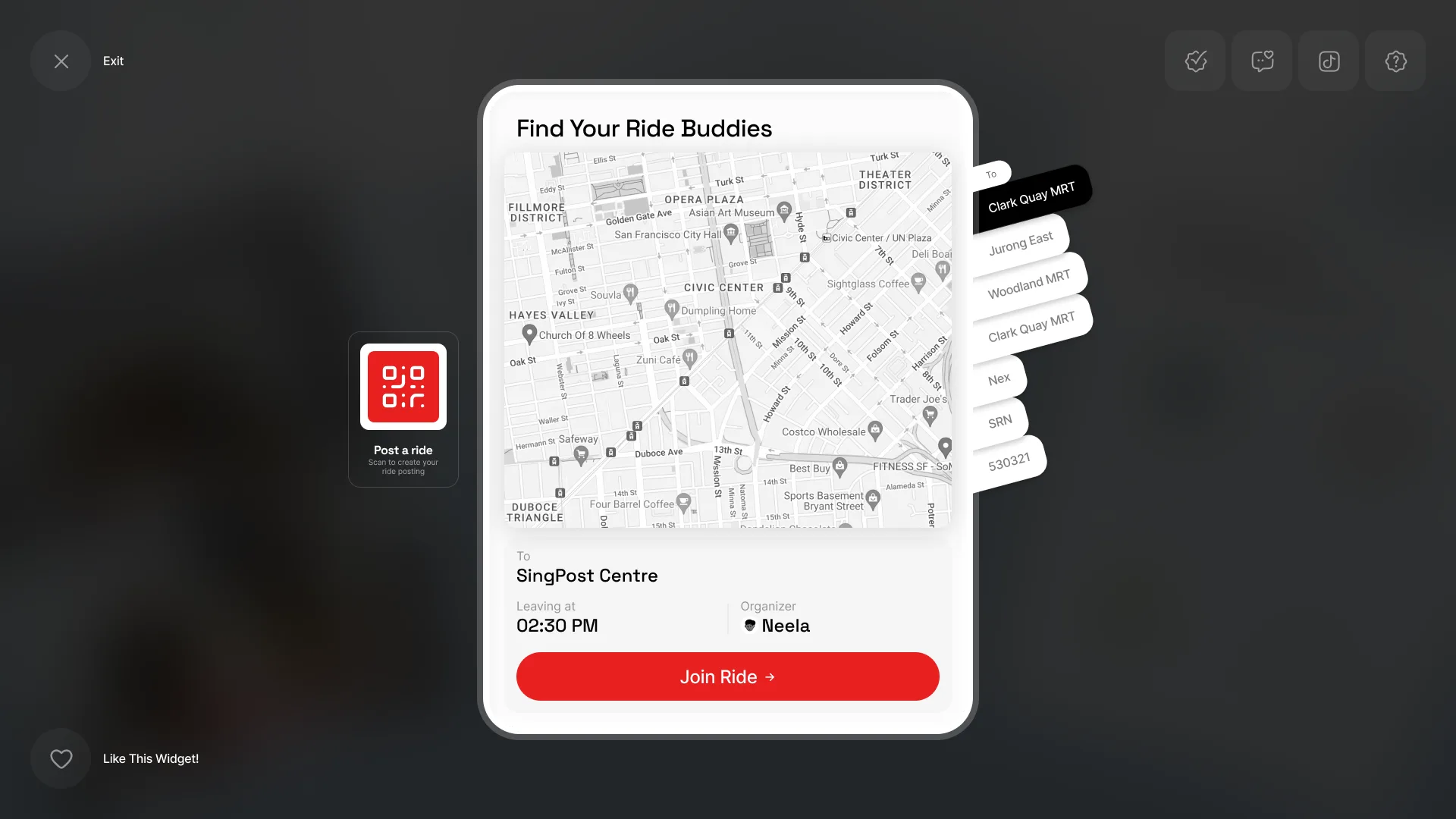 Corporate Interactive Dashboard screen