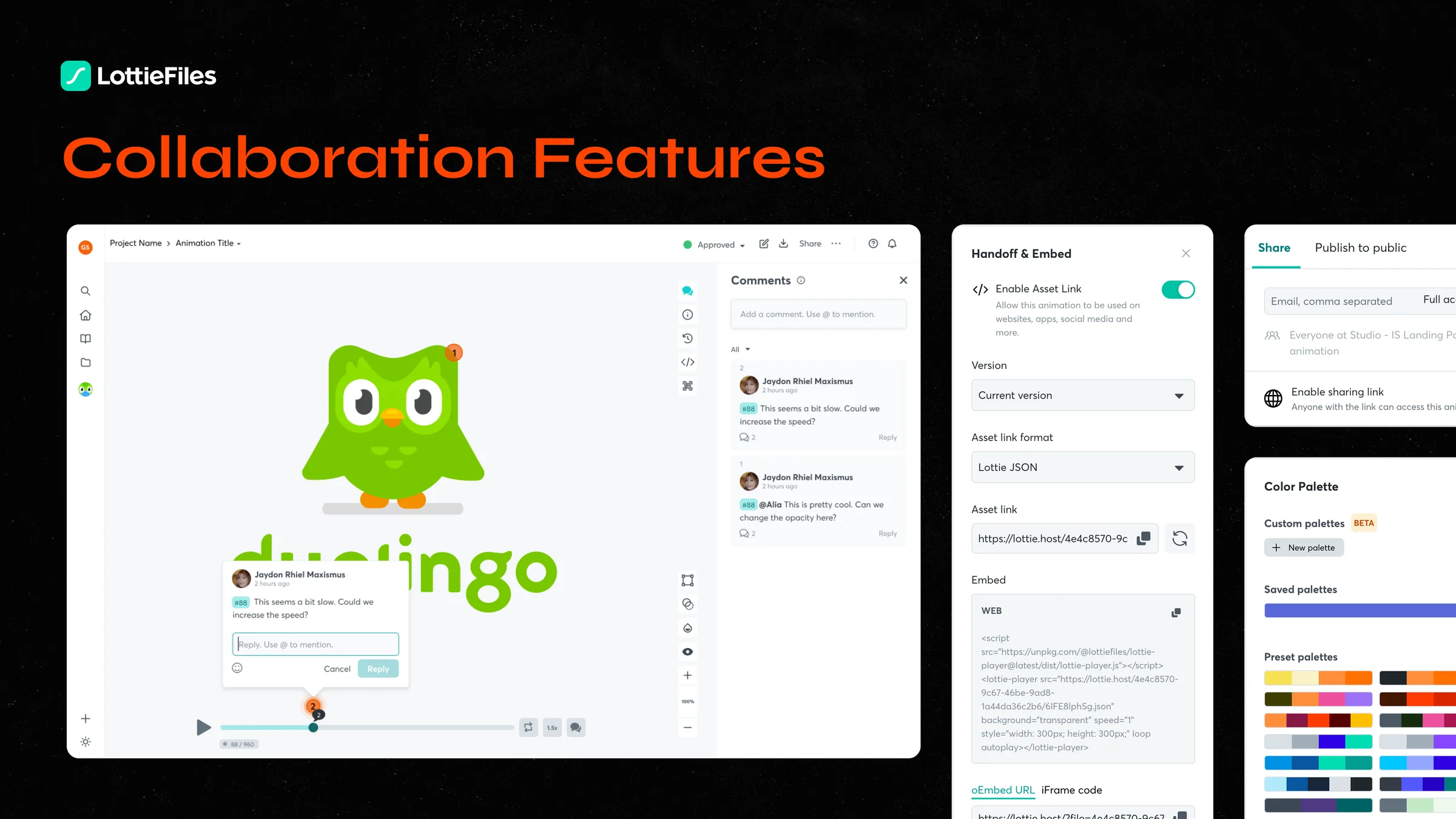 LottieFiles Platform screen