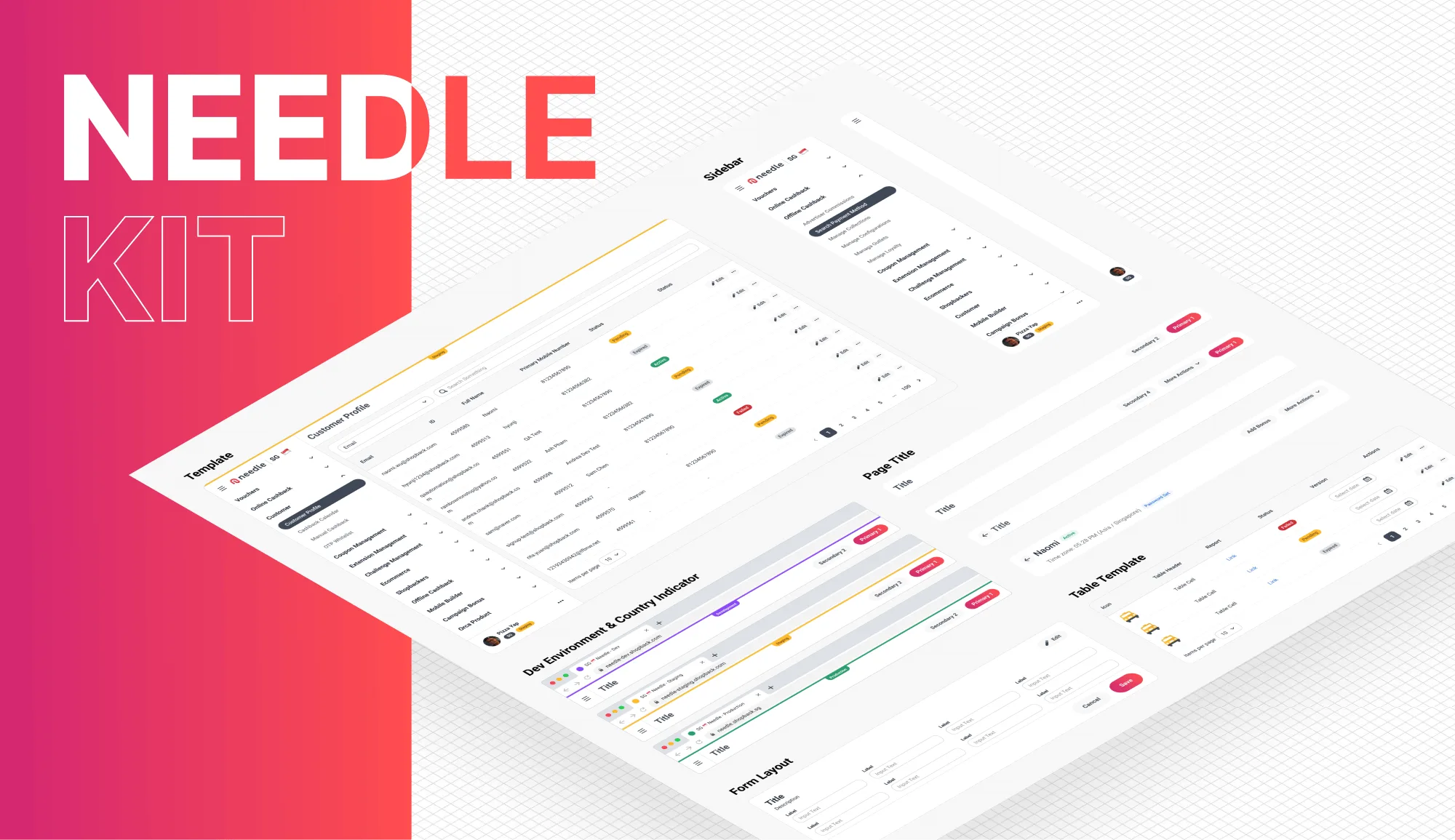 ShopBack App Design System screen